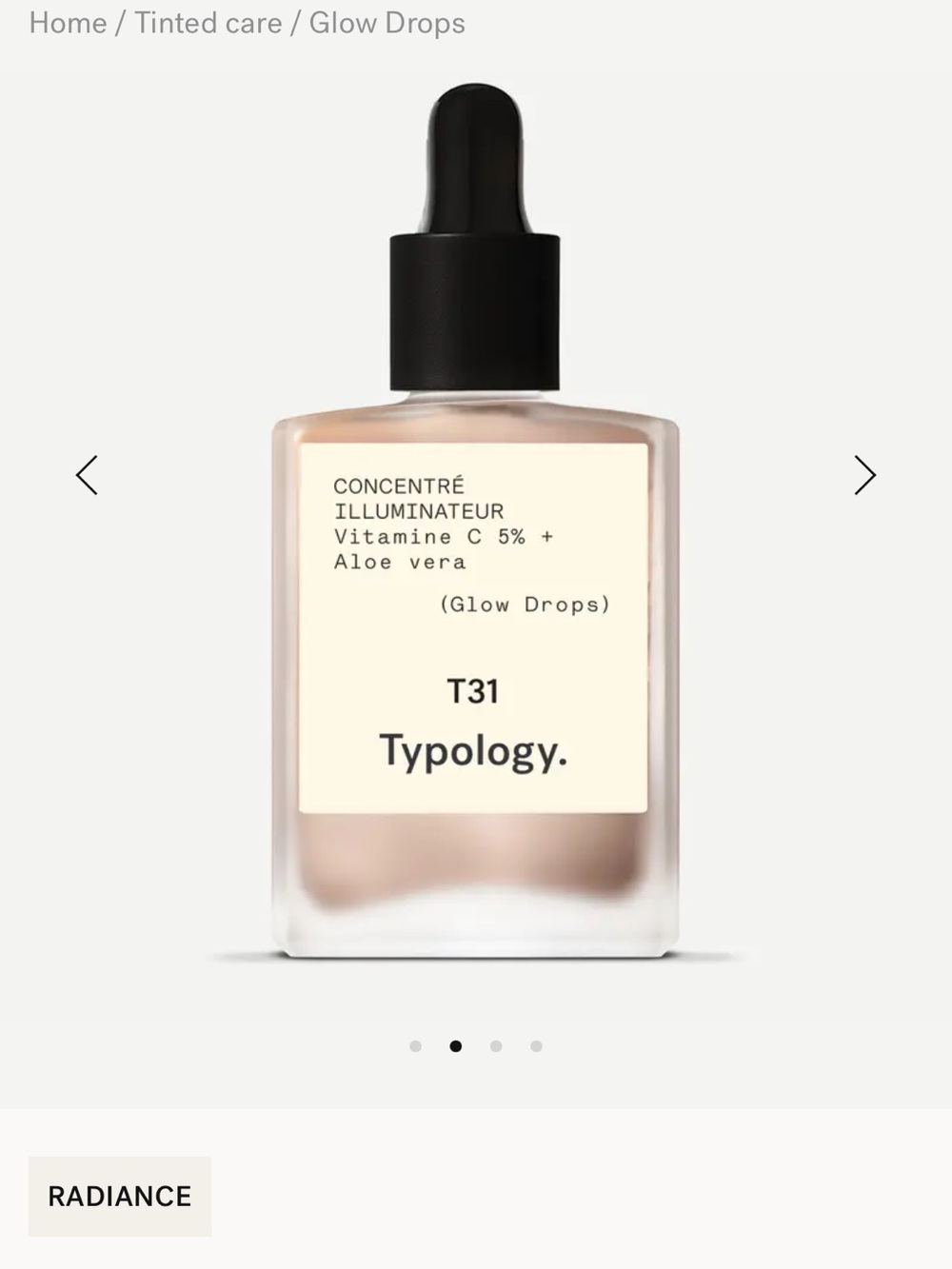 Typology T31 Glow Drops Illuminating Concentrate - Nude Beige